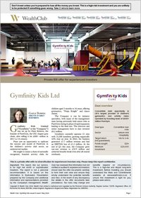 Gymfinity Kids Ltd – research report