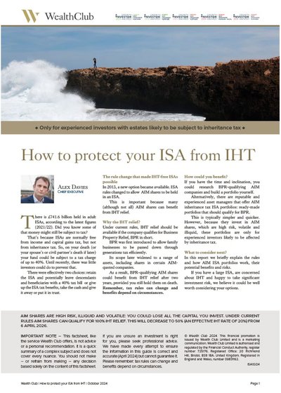 How to protect your ISA from IHT