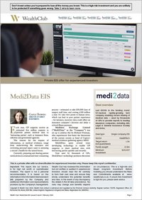 Medi2Data – research report