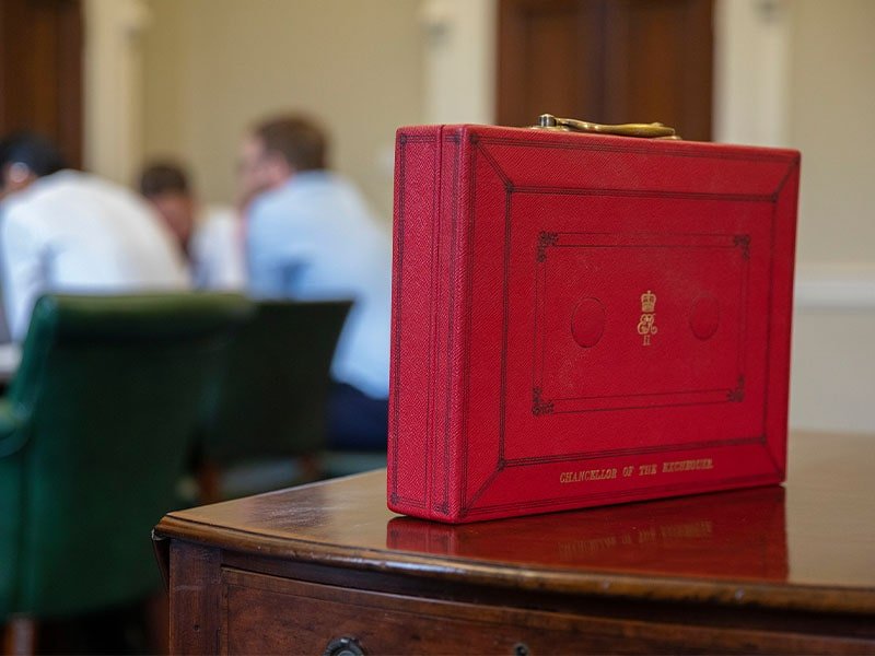 UK budget red box