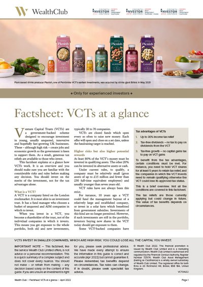VCT factsheet